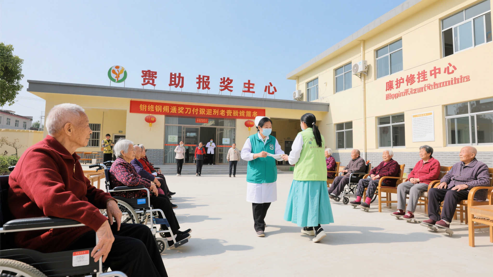 例如，在某地区，新建了一所依靠派奖拨付维