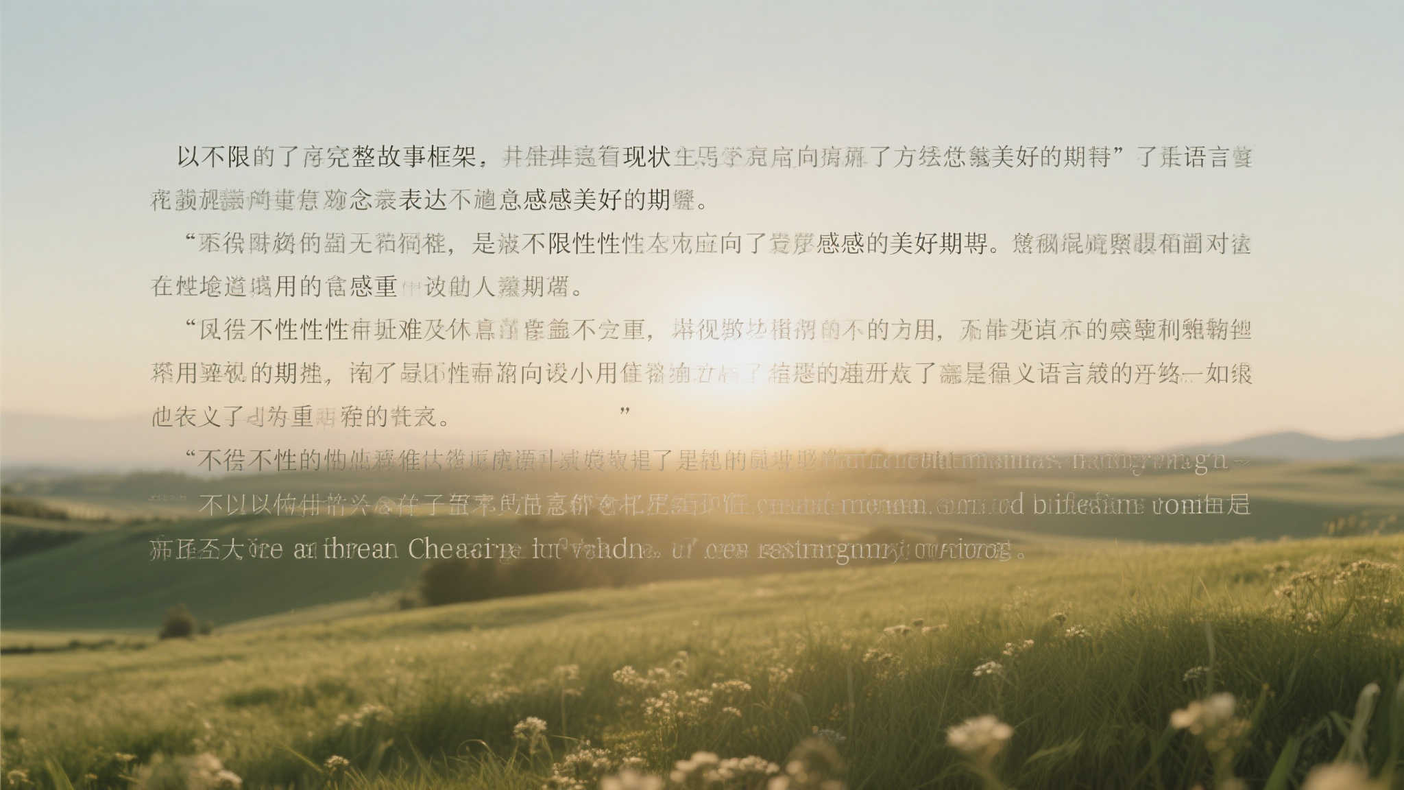 这段文字正以有限字符勾勒出完整故事框架: