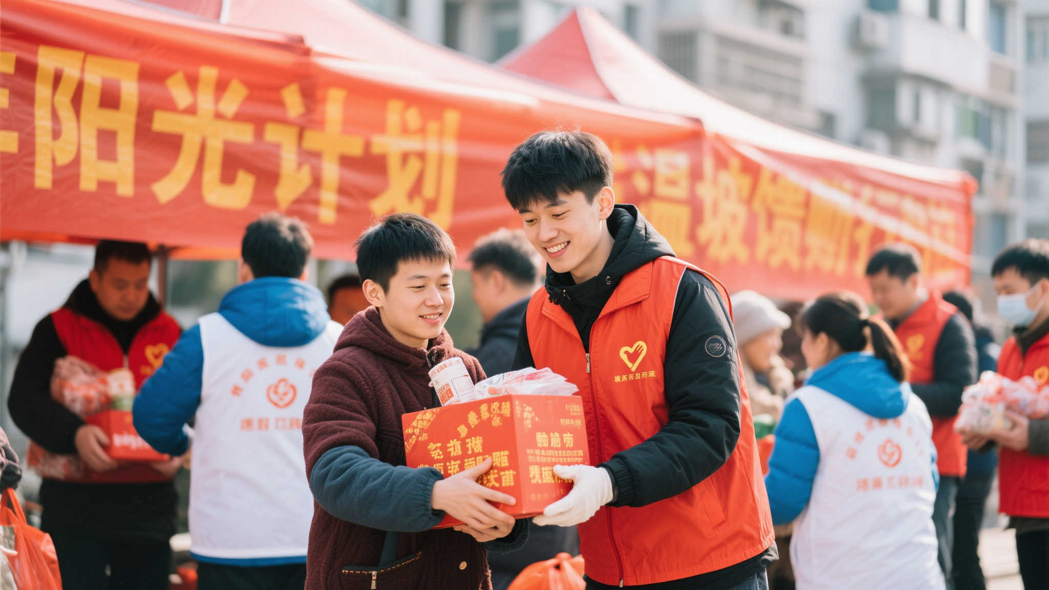 例如,住在镇海区的小李作为去年受益对象之