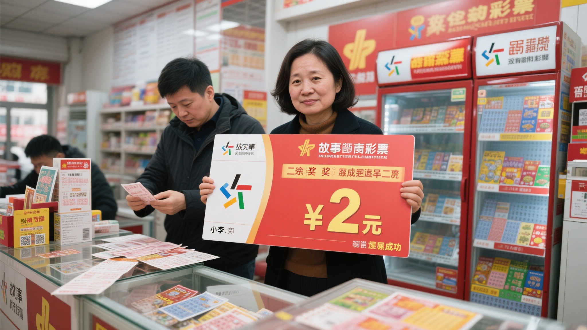 女子仅投2元喜中七乐彩345万 坦言购彩经验寥寥