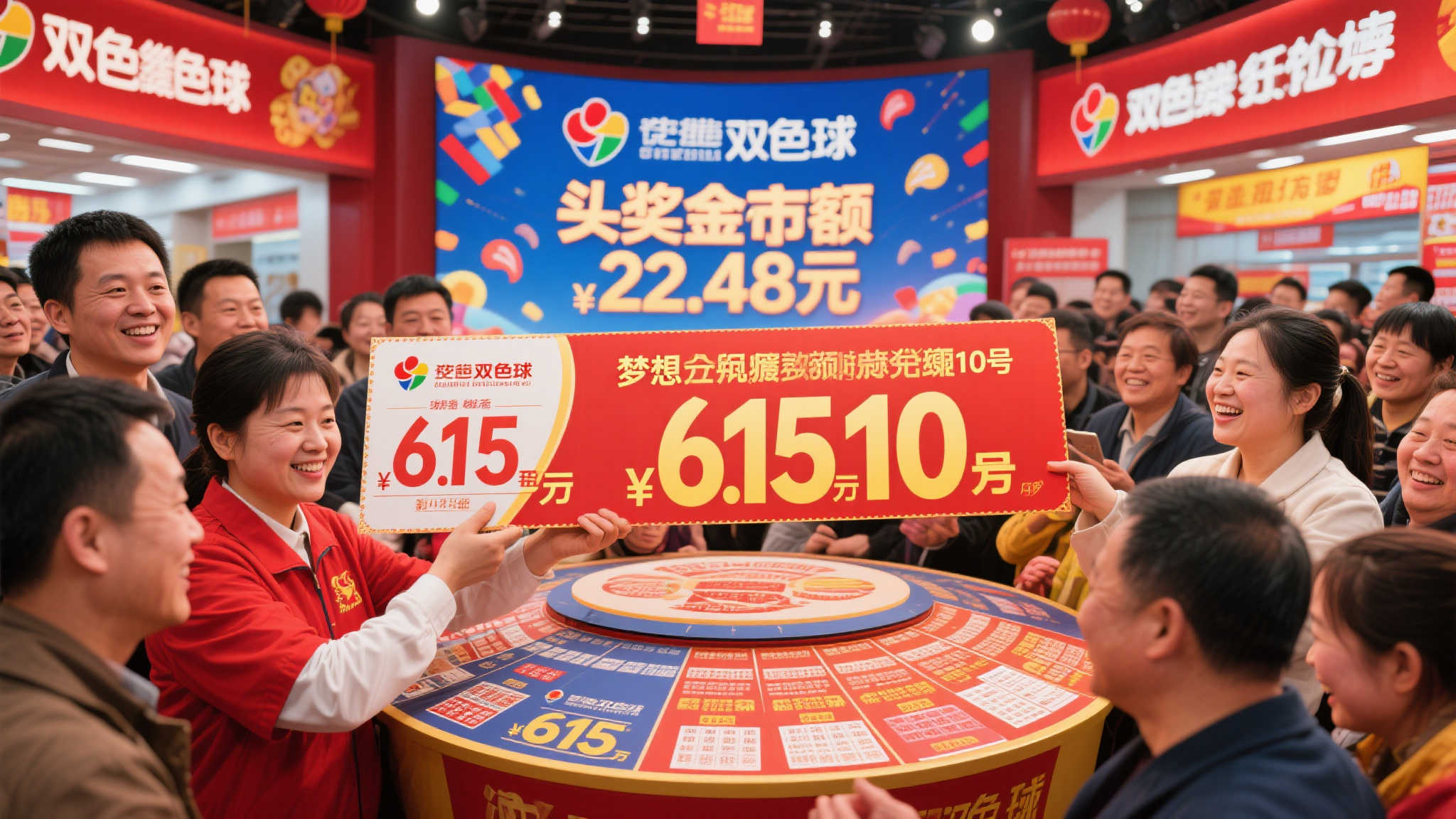 双色球10注头奖瓜分619万，奖池飙升至22.48亿！