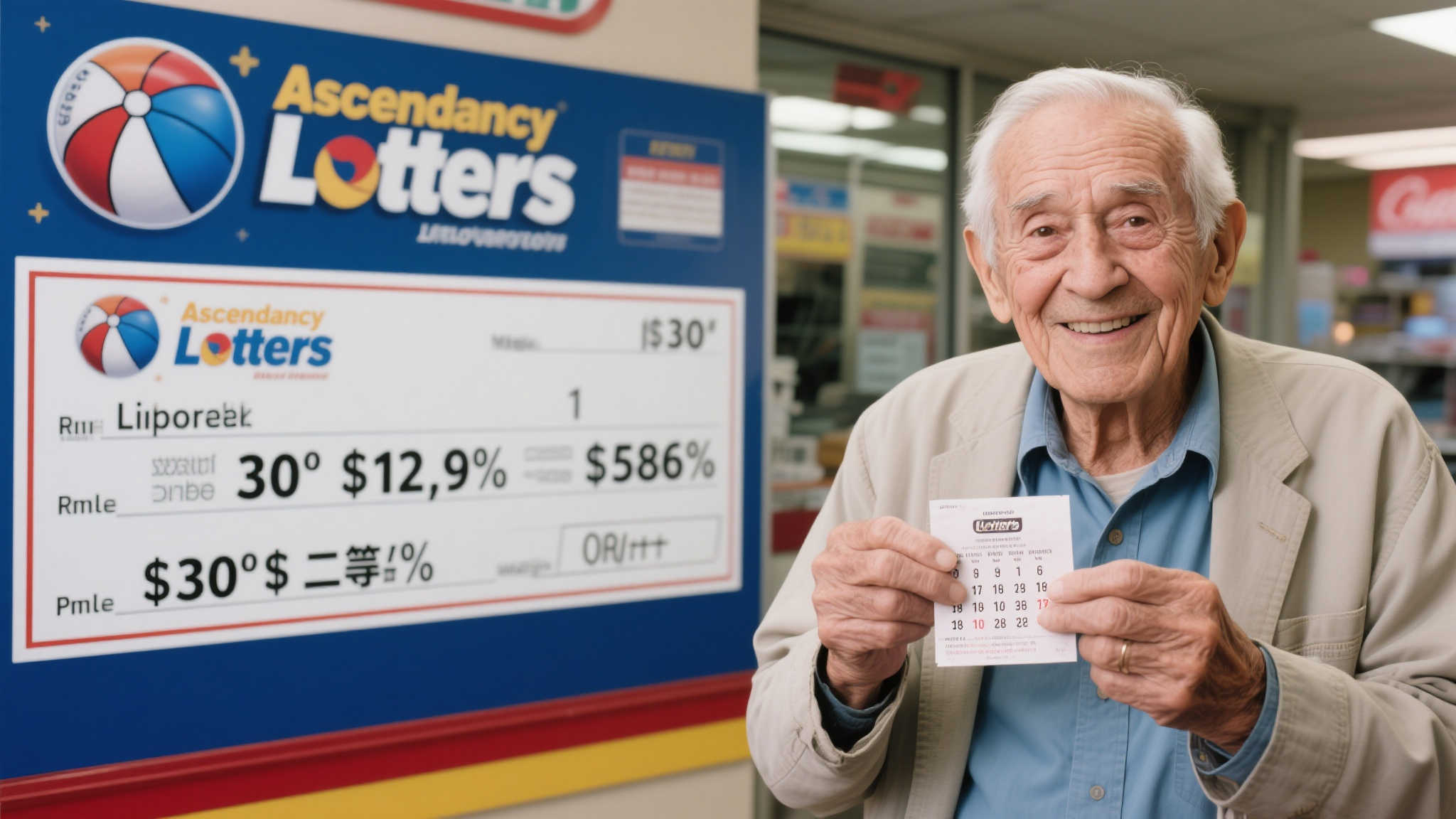 七旬老人错失亿元大奖！揽双色球30注二等奖获386万