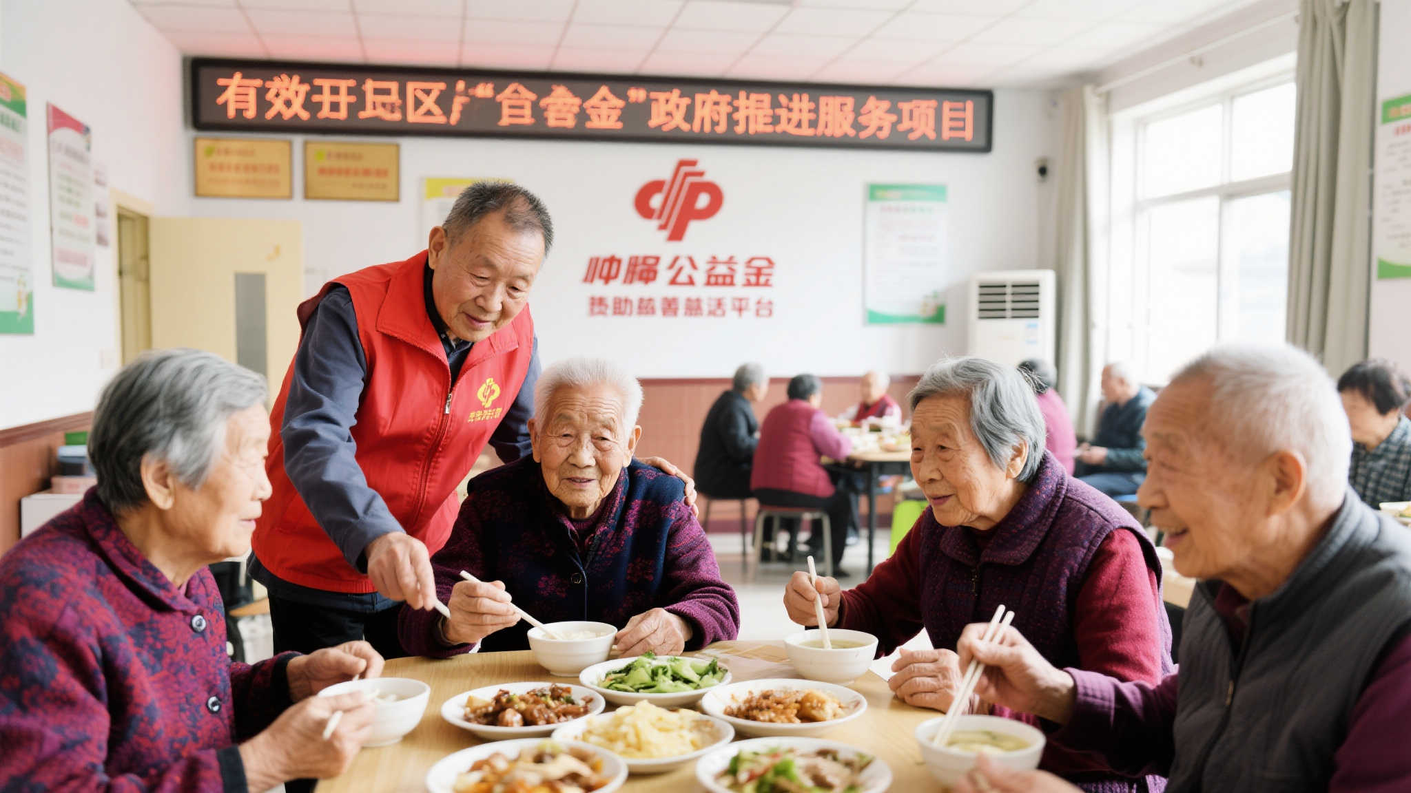 公益福彩助力,养老餐厅传递幸福味道 为了有效改善老年人的生活质量,各级政府积