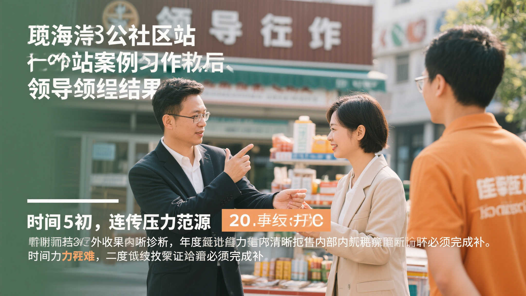 以徐汇某社区站点案例动作;领导层优先考虑