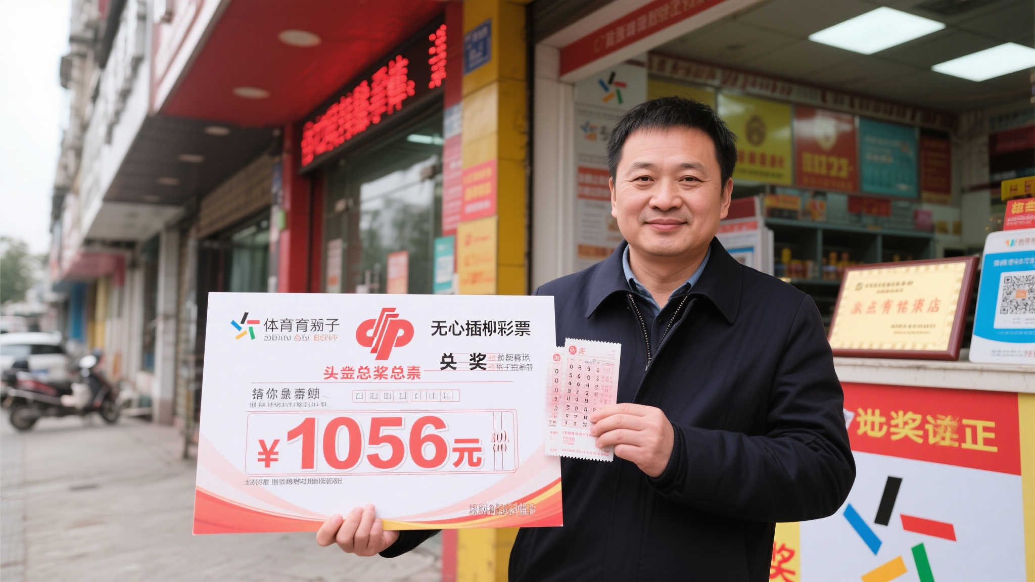 商人淡然面对体彩1056万大奖 工作优先出差途中顺路兑奖