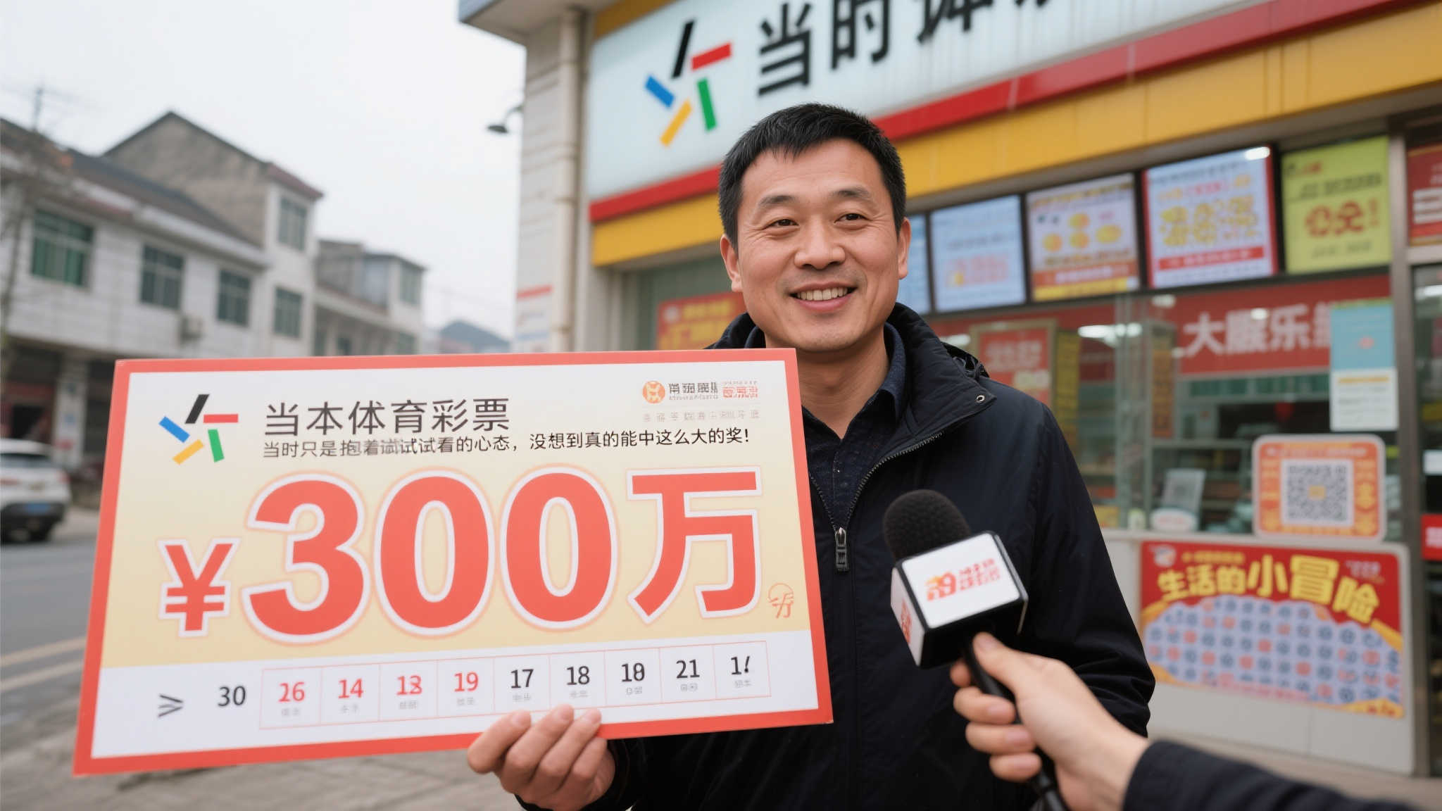 这位男子来自一个小城市，平时喜欢购买体育