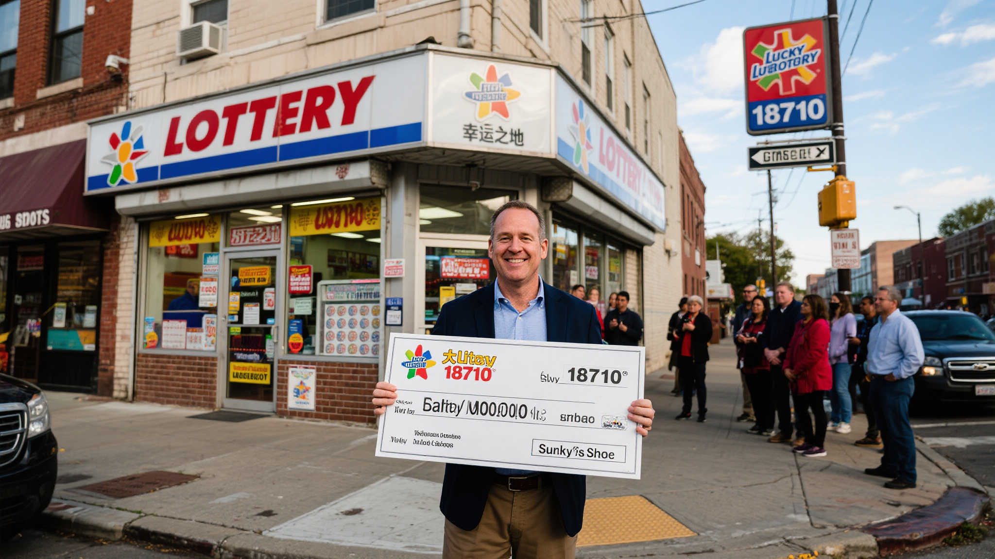 大乐透1871万幸运儿低调现身 彩站一夜成网红地标