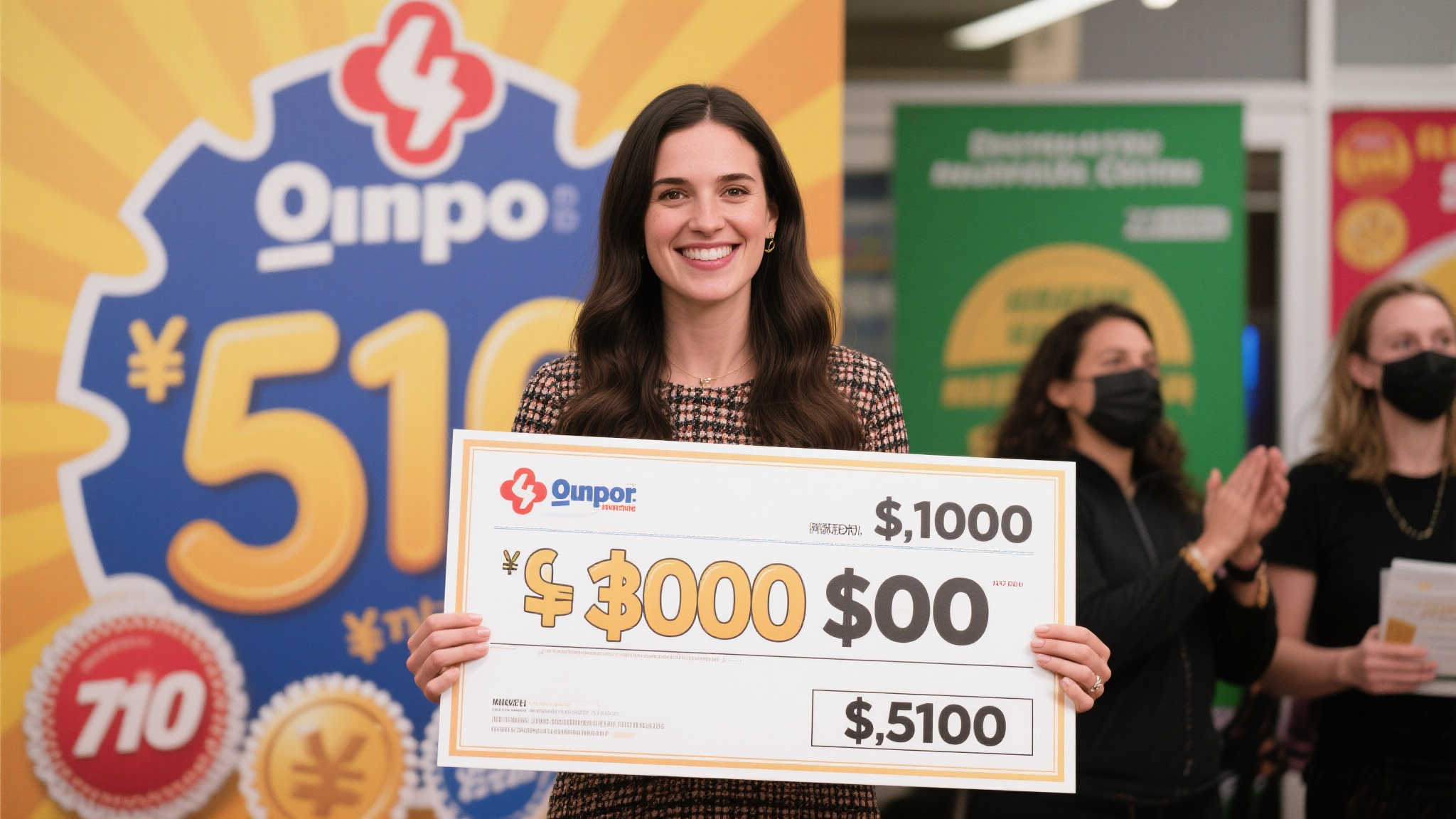 女子喜中2839万彩票巨奖 全家出镜大方合影庆贺