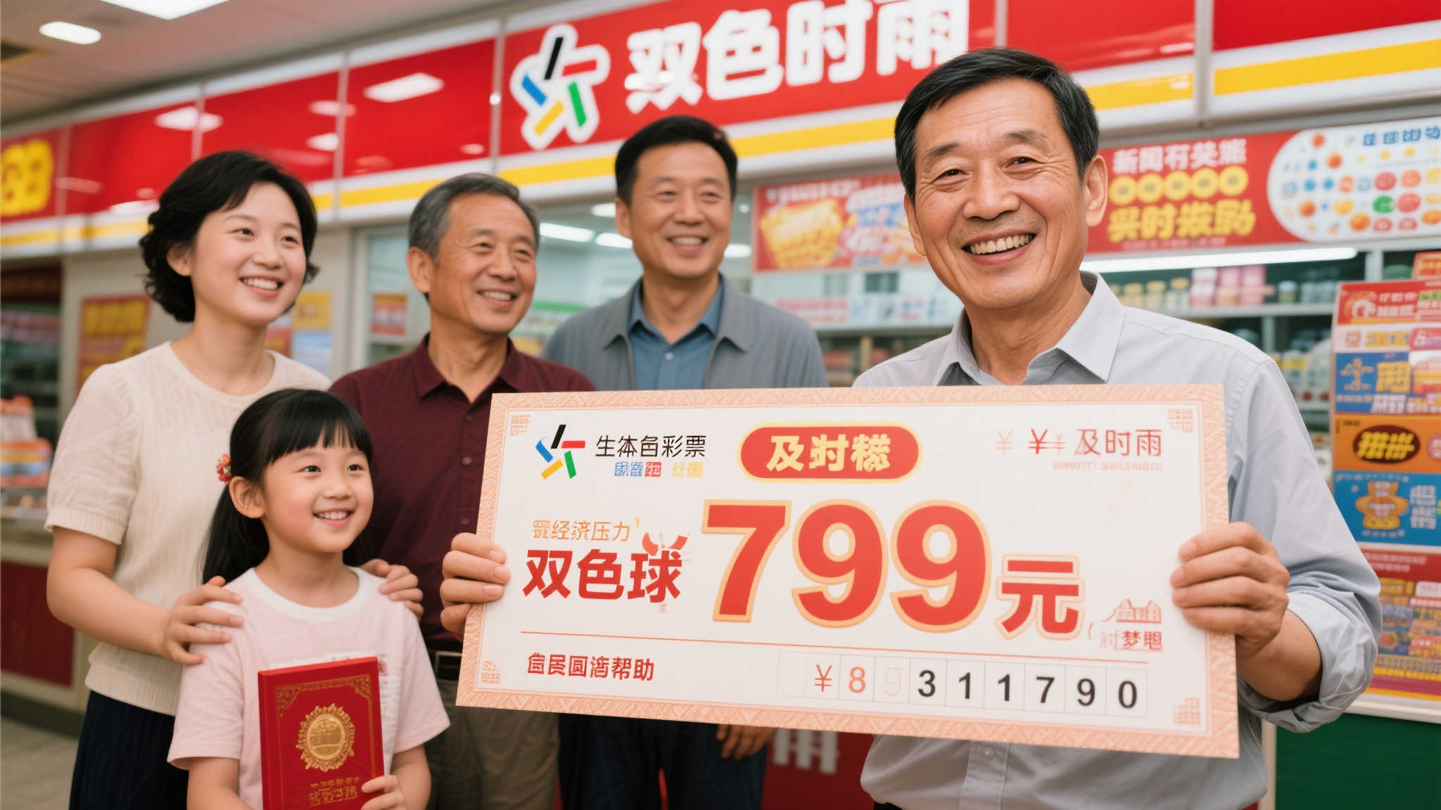 彩民凭自选号码喜中双色球799万，奖金助子女减轻经济负担