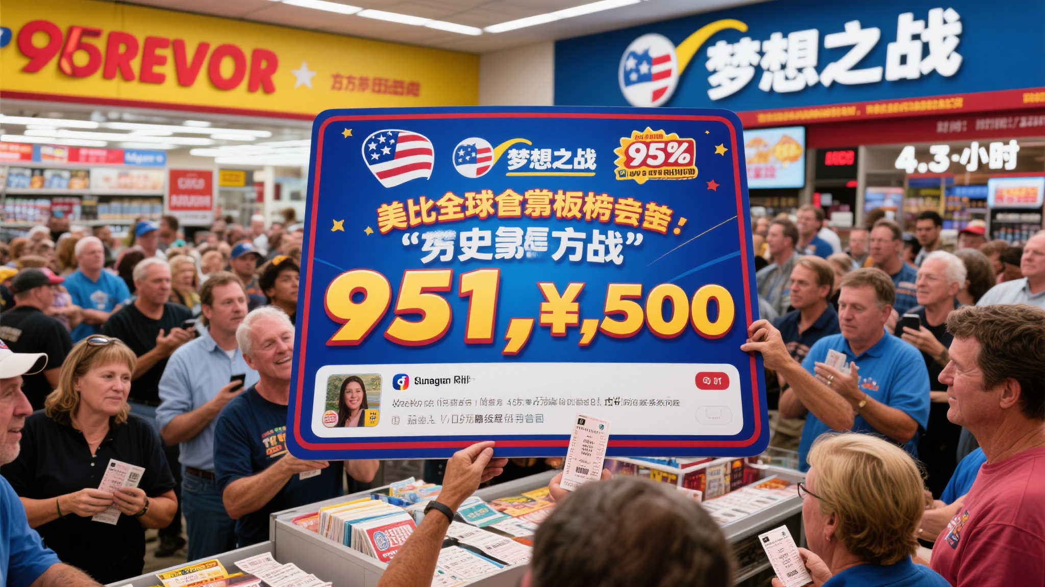 美国彩票惊现95亿巨奖 开奖时间意外延迟3.5小时
